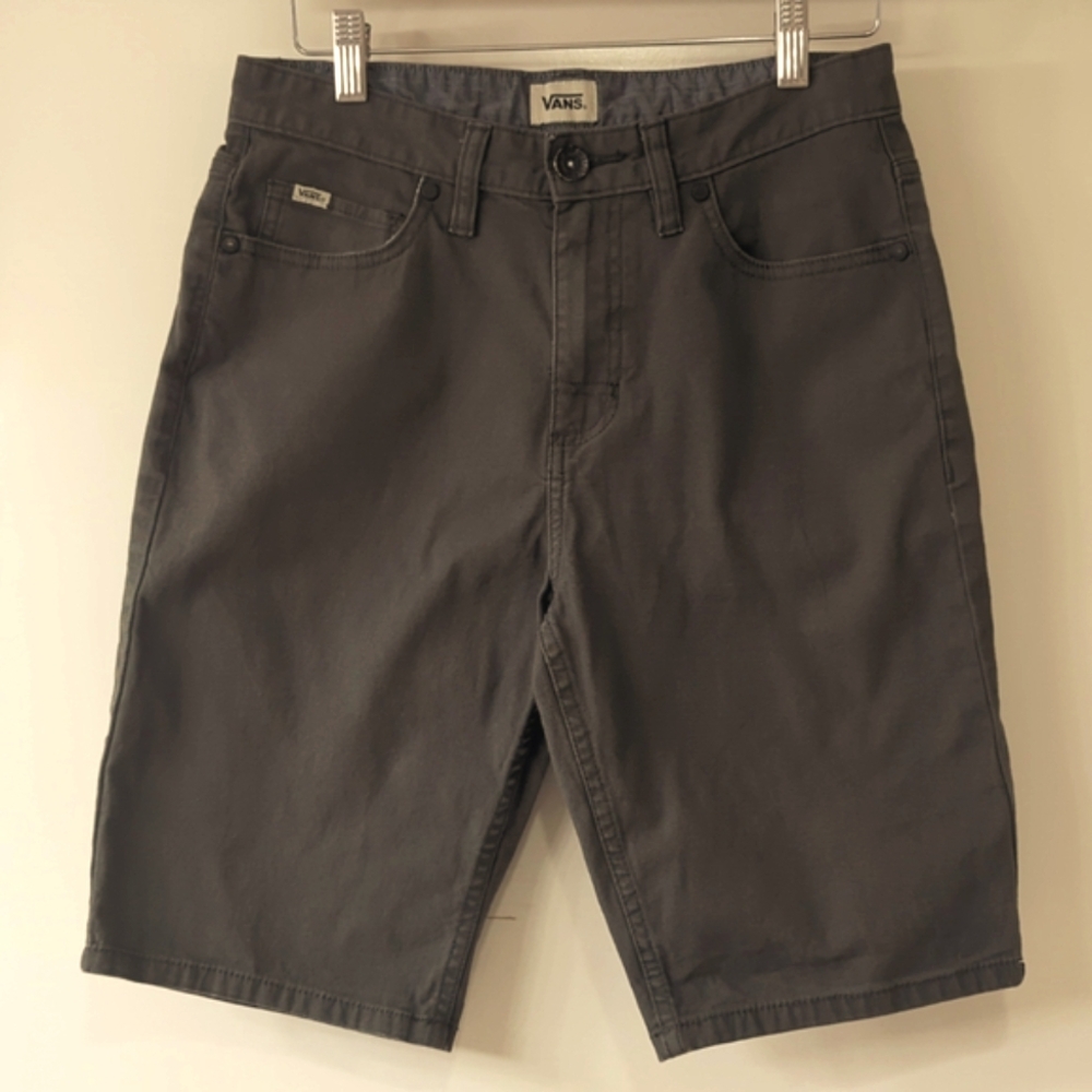 Vans Men's Cotton Blend Shorts Sz 28 Skater Preppy Off The Wall Vintage Green